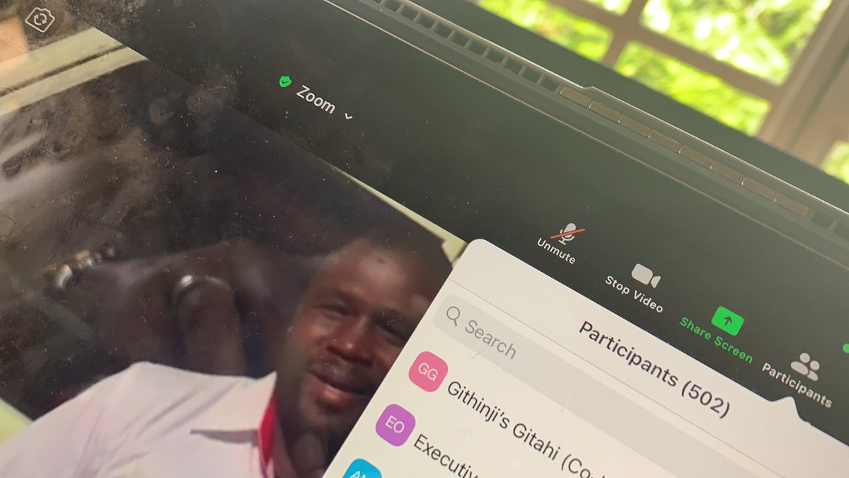 daktari1's tweet photo. What a Year! @davidmuriithi #DJDlite hosting our @Amref_Worldwide Virtual End of Year Party NOW! Over 500 staff in attendance. The biggest End of Year Party we have ever held together because our 1500 staff are spread geographically across the world. Itโs a year of Firsts ๐๐ฝ๐๐ฝ๐๐ฝ https://t.co/Ii5pxHI66r