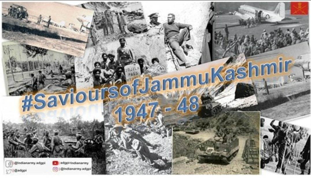 adgpi's tweet photo. Between 14 and 17 Dec 1947, #PakInvaders launched attacks every day on #IndianArmy positions in the #Chamb area but were always beaten back. (73/n)
#SavioursofKashmir1947
#ThisDayThatYear https://t.co/UetGIJRtIO