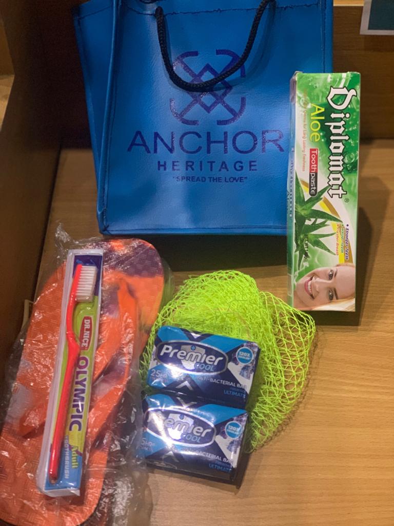 anchorheritage's tweet photo. Good morning and complements of the season. Bag of love items for inmates in prison. #AHIIMPACT #Love https://t.co/I77K4BQBzl