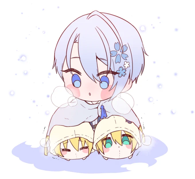こもちをあたためるわんぱく長義くん❄️ 
