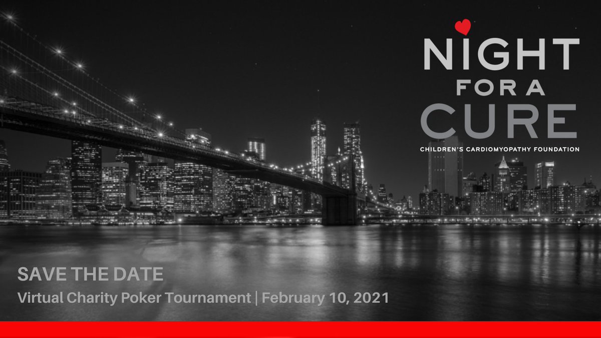 CCFheartkids's tweet photo. CCF’s popular charity poker tournament is virtual! Save the date of Feb 10 for CCF’s Night for a Cure. Join us & Faded Spade Virtual poker w/ a grand prize of $10,000 buy-in to the WSOP Main Event. Learn more & sign up: https://t.co/47MwS0OUGi #poker #virtualpoker #charitypoker https://t.co/NHQuFcCeQy