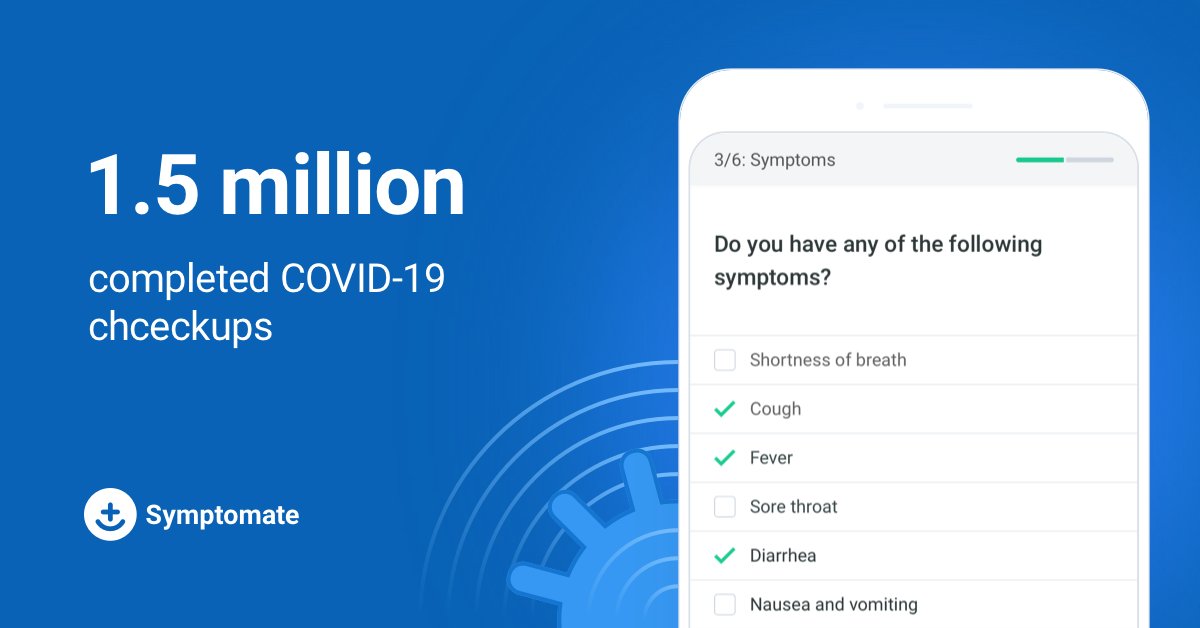 Symptomate (@symptomate) on Twitter photo Since the beginning of the pandemic, the #COVID19 Risk Assessment tool available on Symptomate has been used 1.5 million times. Meticulously implemented by our medical team and kept up to date with the latest <a href="/WHO/">World Health Organization (WHO)</a> and <a href="/CDCgov/">CDC</a> guidelines. Get up to date, verified knowledge! Since the beginning of the pandemic, the #COVID19 Risk Assessment tool available on Symptomate has been used 1.5 million times. Meticulously implemented by our medical team and kept up to date with the latest <a href="/WHO/">World Health Organization (WHO)</a> and <a href="/CDCgov/">CDC</a> guidelines. Get up to date, verified knowledge!