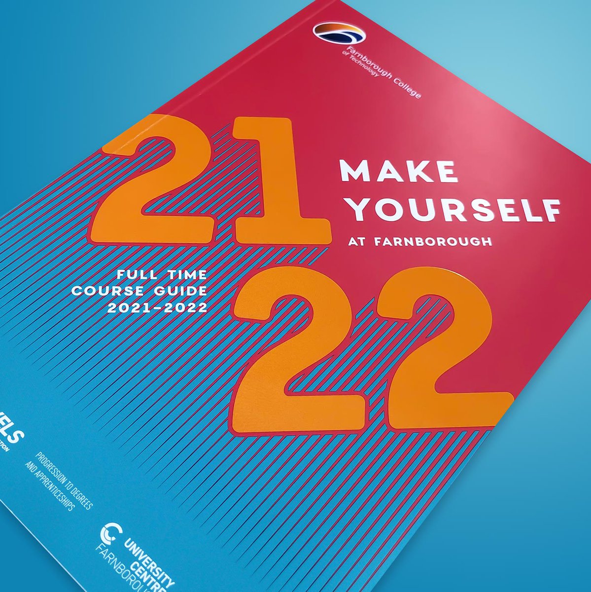 wearepepper's tweet photo. Just in! It's always a pleasure to work with Farnborough College of Technology and this bold redesign of their prospectus reflects the college's exciting learning environment.
@farnboroughgram #ProspectusDesign #CollegeProspectus #UniversityProspectus #Education #Typography https://t.co/pRoqCFzcTy