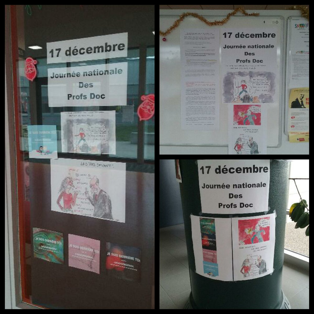 #profdocencolere #jesuisprofdoc <a href="/jmblanquer/">Jean-Michel Blanquer</a> Aujourd'hui au Cdi du lycée on accueille les élèves mais on communique notre colère et notre incompréhension !