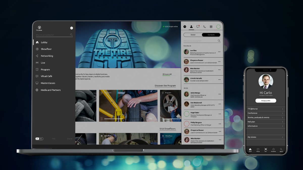 Next year, THE TIRE COLOGNE will be held as a hybrid event for the first time. In addition to the familiar presence trade fair, the innovative TTC@home will celebrate its premiere and bring #TTC2021 to screens all over the world as a digital trade fair: bit.ly/2Wqt07C