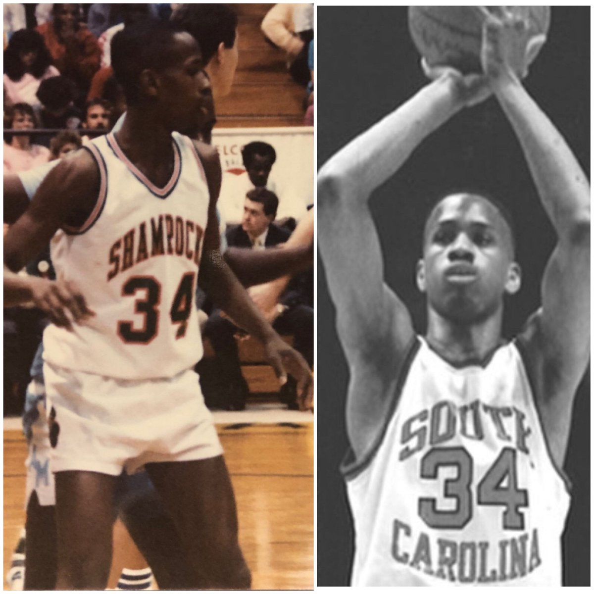 TheCaptain_03's tweet photo. One of the biggest names to ever come thru #SC..Was a consensus prospect &amp; nationally touted ..everyone marveled at @Rhett_34 's superb footwork &amp; shooting touch..college career was interrupted by a heart condition &amp; we all were left to wonder what if?  🏀💪🏾👊🏾 #backintheday #TBT https://t.co/QR7ZavV0G1