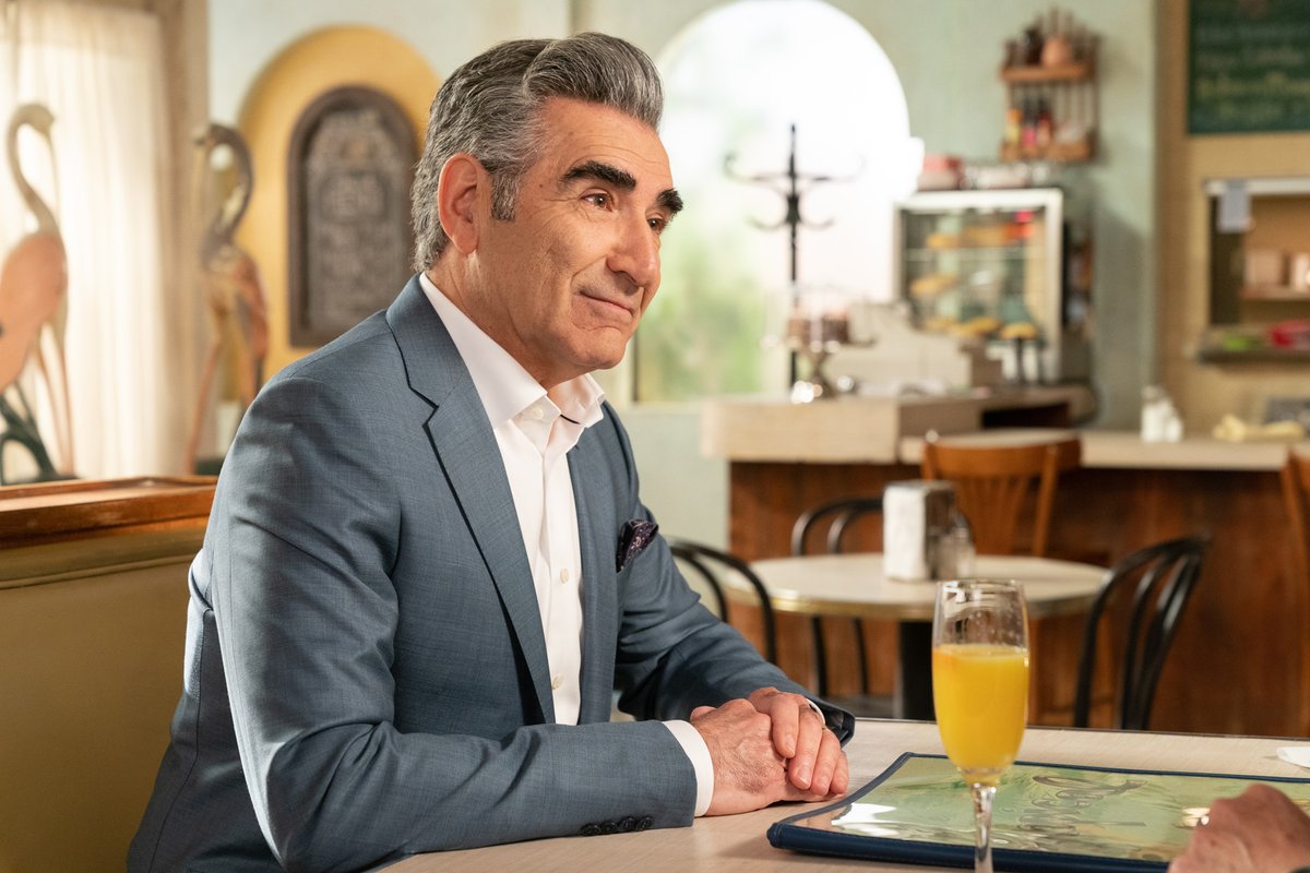 SchittsCreek's tweet photo. it's the most wonderful time of the year... Eugene Levy's birthday! 🥳 join us in wishing the backbone of the Rose family a wonderful day! https://t.co/fdTEpGTPGf