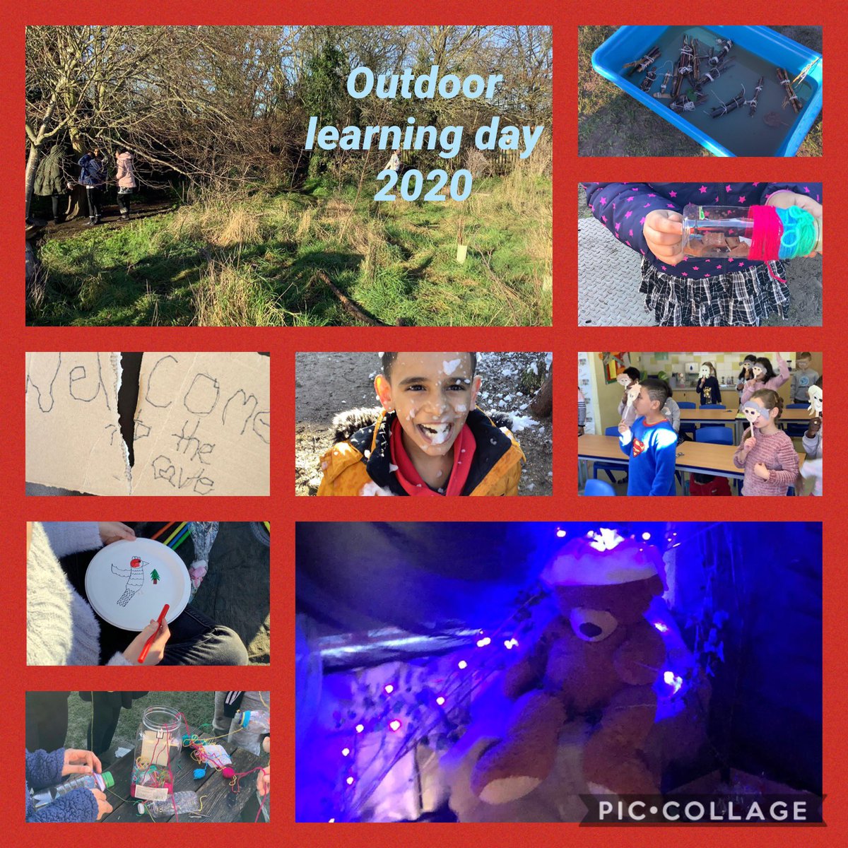 <a href="/MichaelRosenYes/">Michael Rosen 💙💙🎓🎓 NICE 爷爷</a> today we have based our outdoor learning day around your book! We even have a cave! <a href="/QPAcademyPE/">QueensParkAcademy PE</a> <a href="/BiddenhamIntSch/">Biddenham Int School</a> <a href="/rrobson66/">Robert Robson</a> @AdvSchCommunity