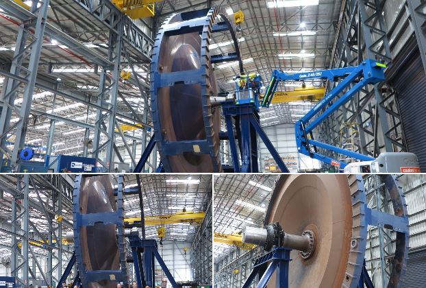 FLSmidth_Mining's tweet photo. A customer in Australia asked FLSmidth to change a #bucketwheel on a non-FLSmidth machine with one major stipulation – shutdown time had to be an absolute minimum. Discover how our experts approached this project and ensured the lowest possible shutdown: https://t.co/1CFuLU5I1W https://t.co/EJzBCXieII