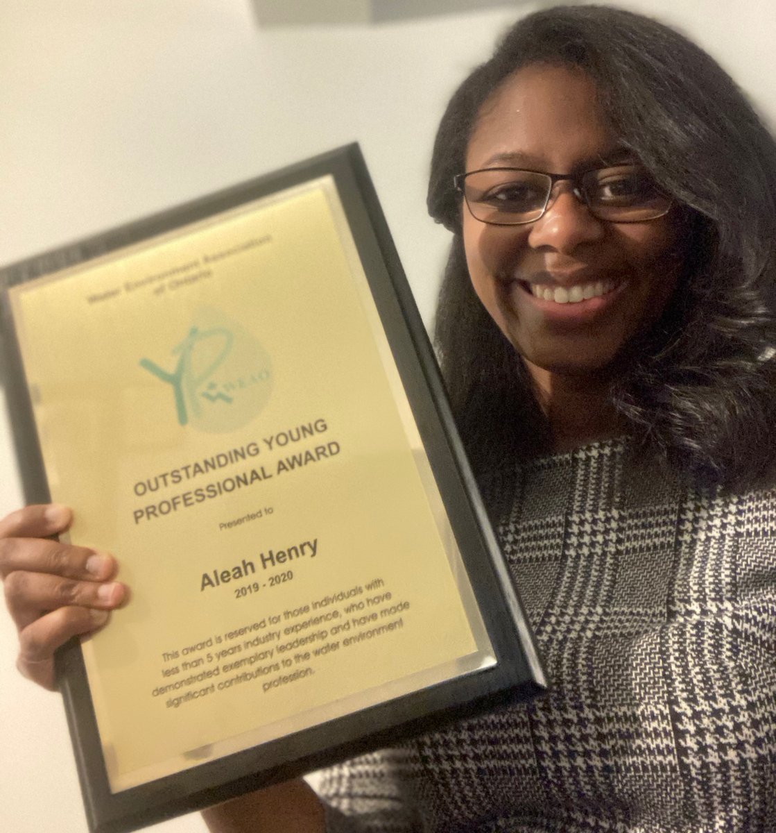 WEAOntario's tweet photo. Congratulations to Aleah Henry, the 2020 Outstanding Young Professional Award recipient!

This award recognizes the contributions of a young professional to the Ontario wastewater industry. https://t.co/CIULaWayVD
