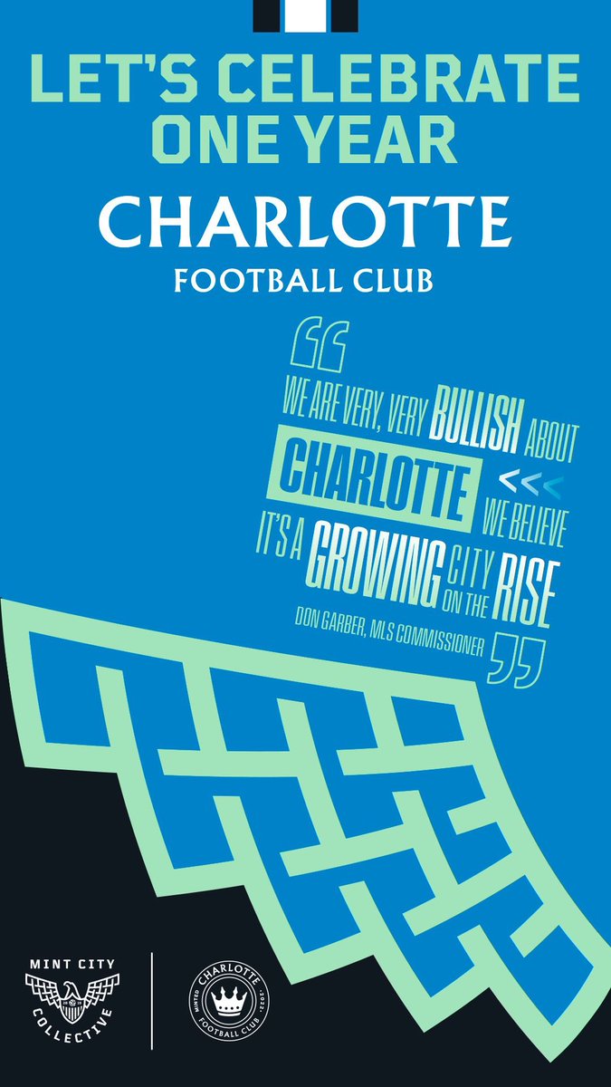 In honor of @CharlotteMLS and their #mintaversary our very talented <a href="/michael_truhe/">Michael Truhe</a> created these for your viewing  and owning pleasure! He makes some 🔥designs. Give him a follow!