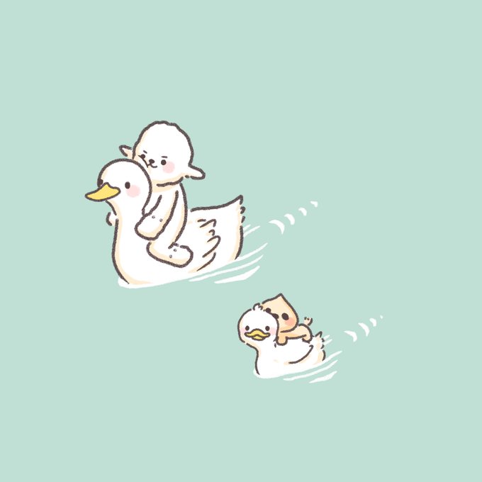 アヒル 高画質 のtwitterイラスト検索結果