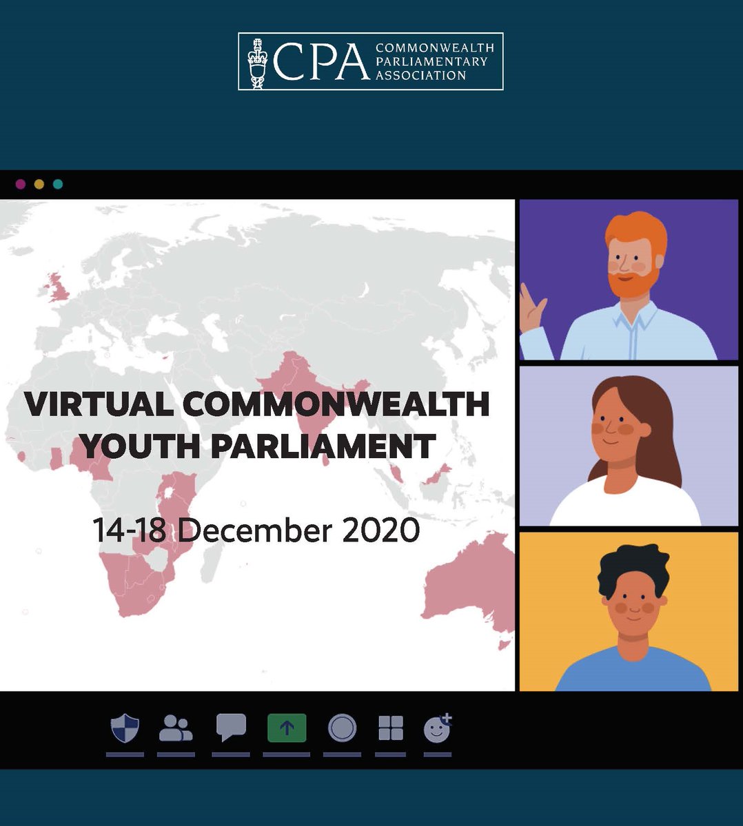 CPA_Secretariat's tweet photo. How does a bill pass through Parliament and become law?
Delegates at #VirtualCYP2020 are learning this key democratic process and debating a Mock Bill in today’s session.
Educating young citizens about democracy is crucial to create peace, justice and strong institutions #SDG16 https://t.co/GRg7qVKgMf
