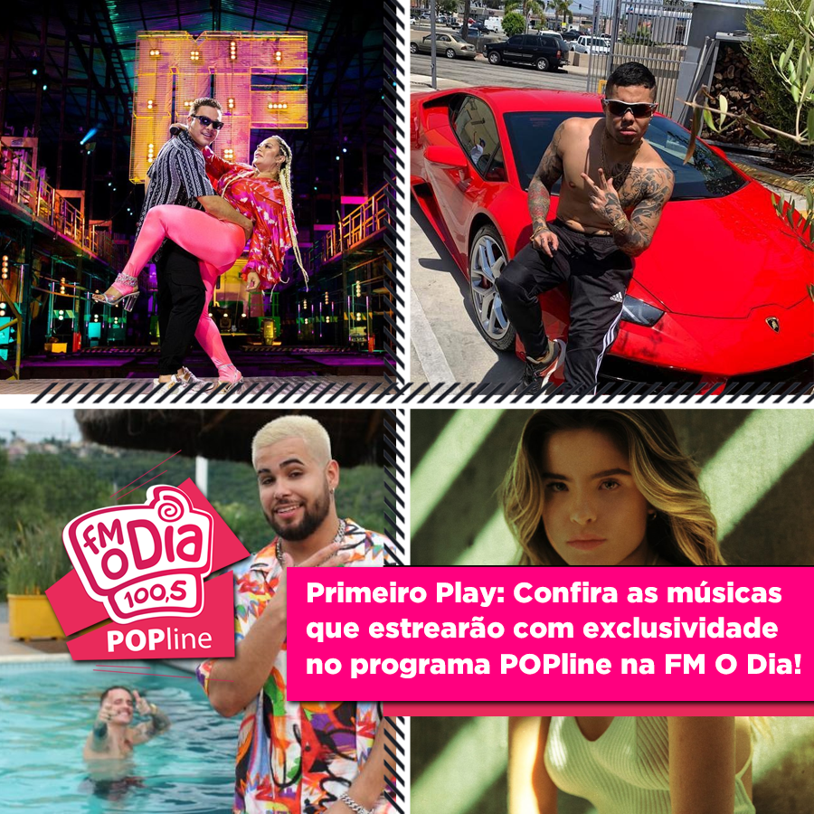 POPline's tweet photo. A partir das 20h, o programa começa tocando os lançamentos da semana em primeira mão. Na edição de hoje, daremos o Primeiro Play nas músicas de @giulia, #JerrySmith, #MarciaFelippe com @WesleySafadao e #MCLan. Vem saber mais: https://t.co/nkjCZtoskr https://t.co/HY7elhpTGz