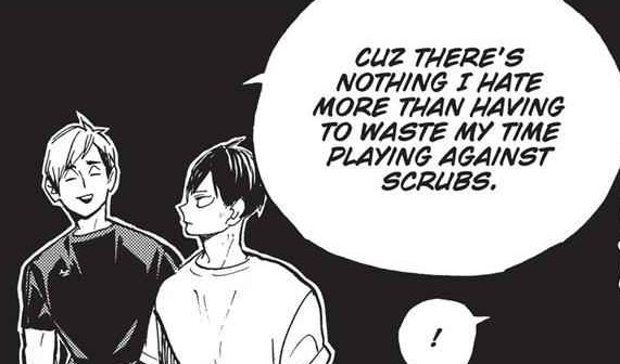 Atsumu belittled him until Hinata proved him wrong during the match. Hinata proved himself worthy as a spiker able to match the best setters, which left Atsumu DUMBFOUNDED.(2/3)