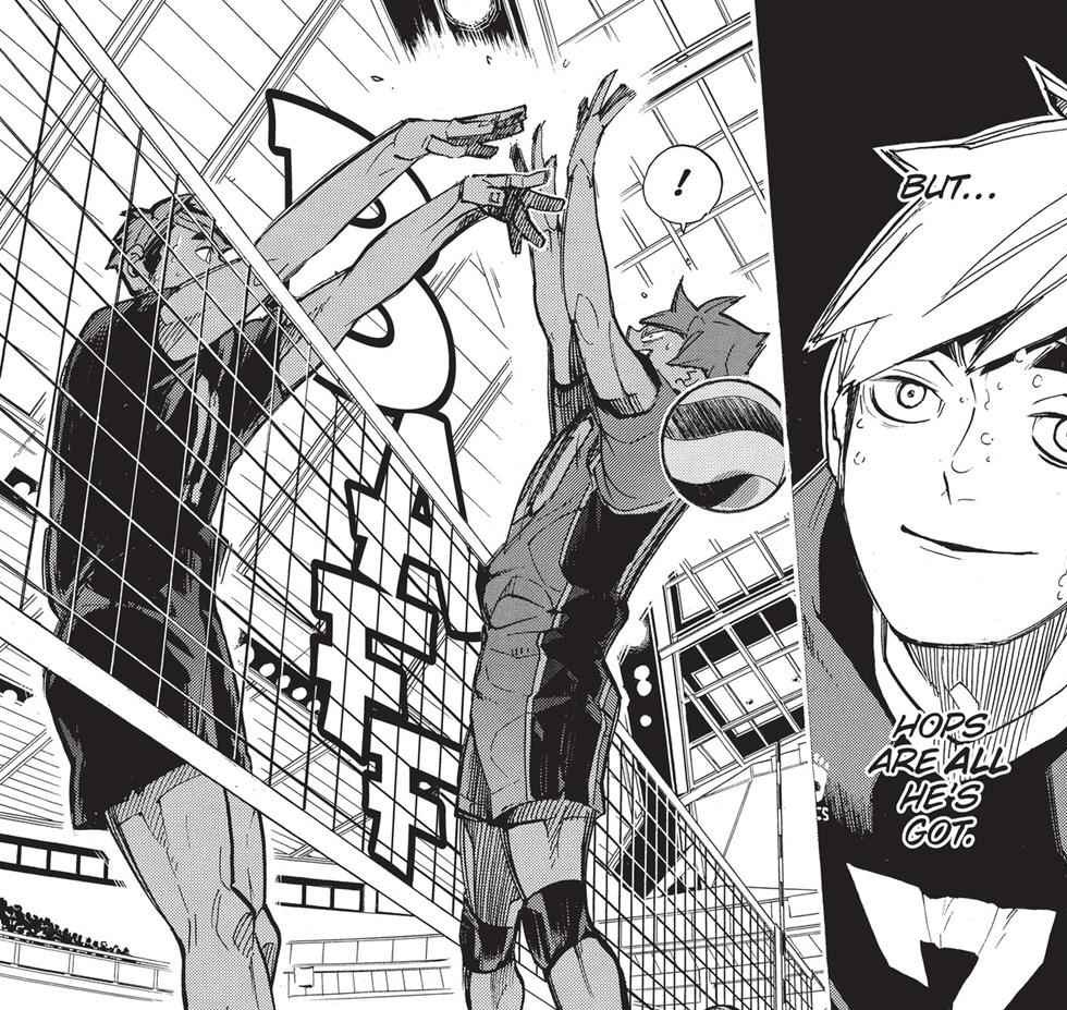 Atsumu belittled him until Hinata proved him wrong during the match. Hinata proved himself worthy as a spiker able to match the best setters, which left Atsumu DUMBFOUNDED.(2/3)