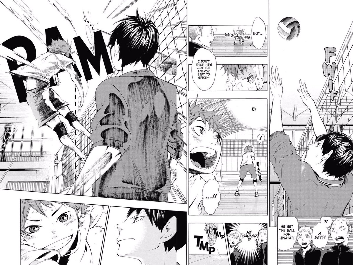 What happened to Atsumu is nothing different than what happened with Kageyama. He asked Hinata to prove himself as worthy to stand on the court, and once he did Kageyama set to him no problem, and then promised he would keep doing it.(4/4)