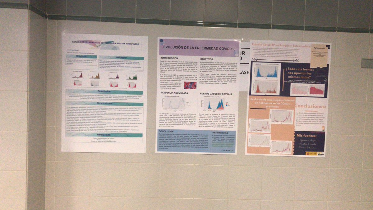 ✔️La profesora <a href="/cortizcaraballo/">Carmen Ortiz</a> con sus estudiantes de Matemáticas de Bioquímica en <a href="/infovetcaceres/">Facultad Veterinaria</a> han estudiado la evolución de la pandemia de la COVID-19 en España
✔️Como colofón final, ayer estuvo con ellos el periodista <a href="/SergioParra97/">Sergio Parra</a> 
✔️Trabajo: memoria, póster y su defensa
