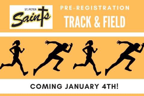StPeterNRCYO's tweet photo. Who's ready to run? St. Peter CYO Track &amp; Field Pre-Registration will be launching on January 4th. Stay tuned for more information!

3rd - 8th Grade: CYO Track &amp; Field
1st - 2nd Grade: Intramural Track &amp; Field https://t.co/yX1mbJGqK4