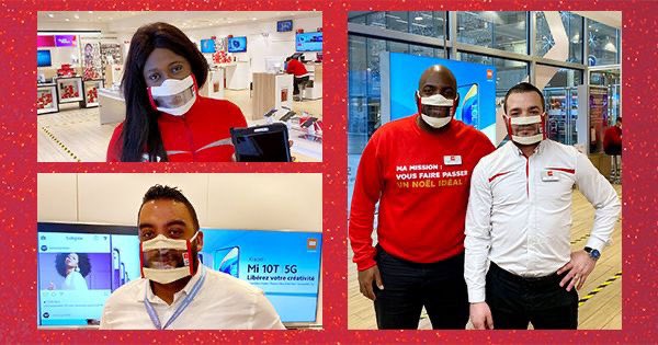 AlticeFrance's tweet photo. La Mission handicap #SFR équipe l’ensemble de ses vendeurs en boutiques de masques inclusifs. Cette action s’inscrit dans notre engagement pionnier et historique en faveur du #handicap, tant pour nos collaborateurs que nos clients. #Inclusion https://t.co/7rbbDuGfw9
