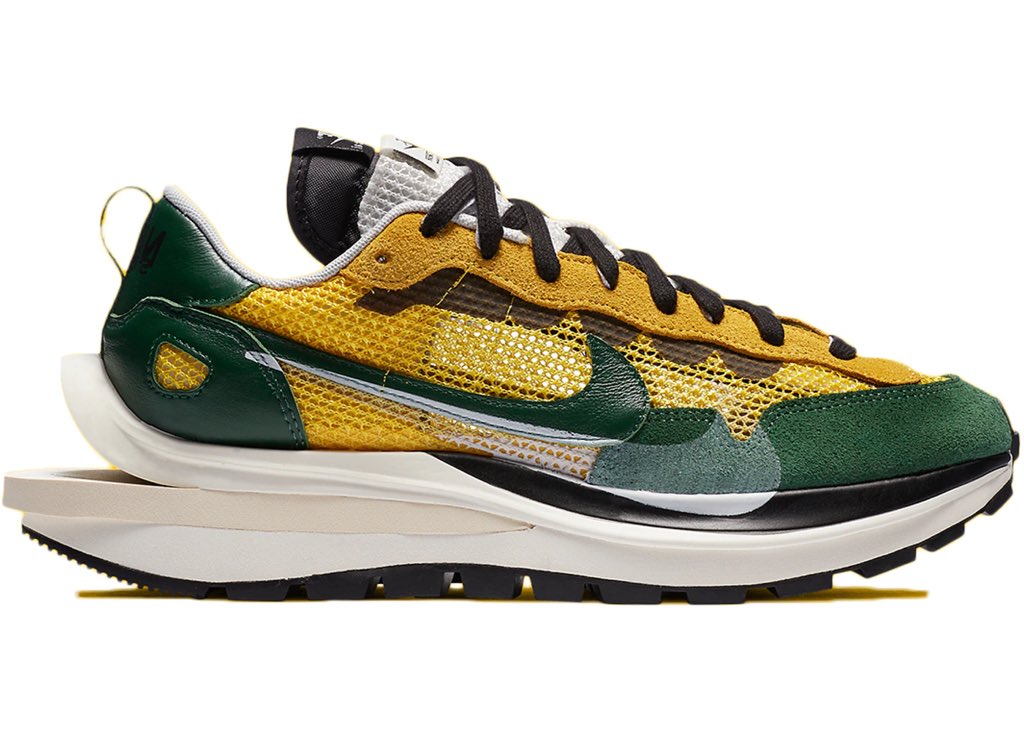ASP_Profits's tweet photo. The sacai x Nike Vaporwaffles release in the US today. Similar to the original release, they will arrive in two fresh new colourways, demonstrating more colourful hues than the original two colourways. Will you be copping for the toe or the dough? https://t.co/JpXYNjbfrC