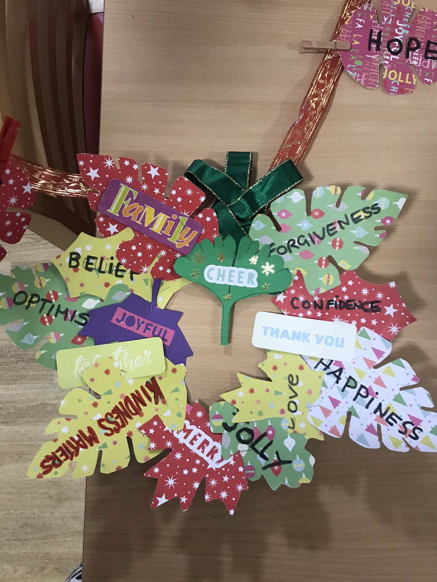 RuthKember's tweet photo. A real team effort from staff and clients  representing themes of kindness, hope and joy, all as important as each other at this time of year and more than ever with the impacts of Covid 19.
@kmptnhs #garlandcompetition https://t.co/kN1r6cHzIy