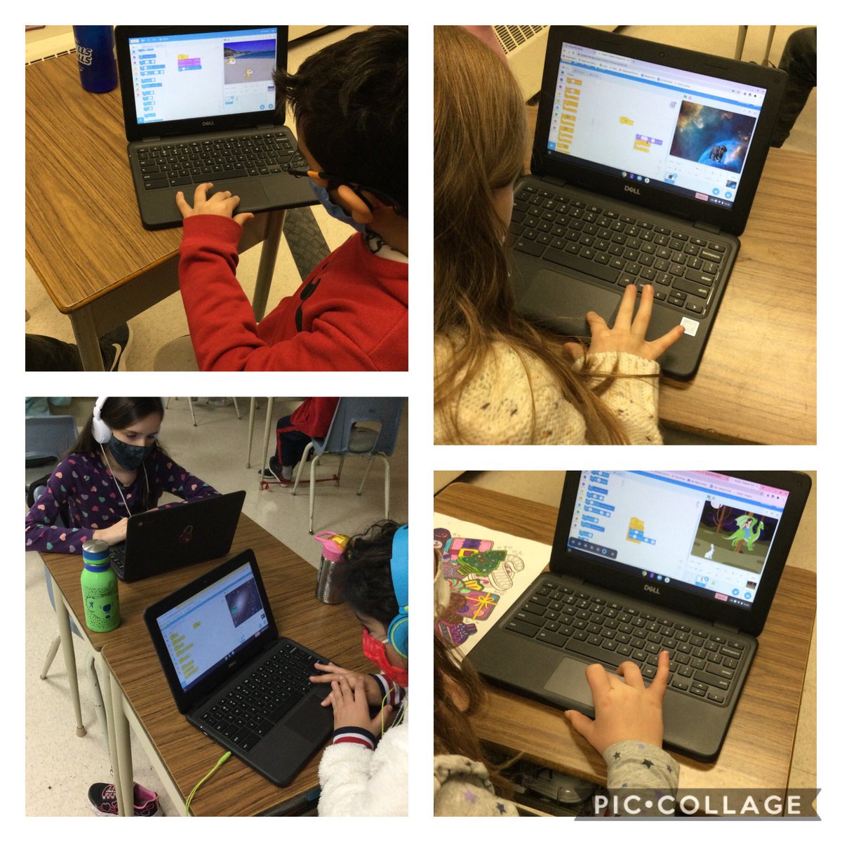 Mrs_Begley_DPS's tweet photo. Yesterday learned how to use Scratch. We’ll be using this program to learn how to code this year! https://t.co/D09mKXb9sP