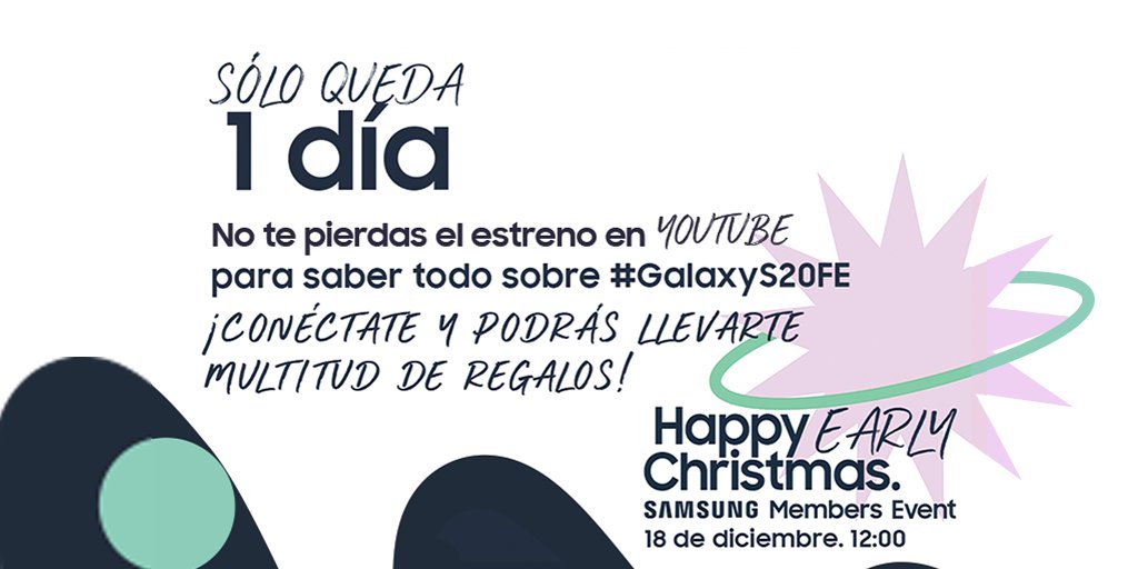 SamsungEspana's tweet photo. ¡Tic - tac! ¡Tic - tac! ⏰

Queda 1⃣ día para el súper #SamsungMembersEvent 🎉
Este 18/12 a las12:00 🗓️ En nuestro canal de YouTube 🙌
 
+ INFO:  https://t.co/LU84a9n1T4 https://t.co/8tTT0hzDjT