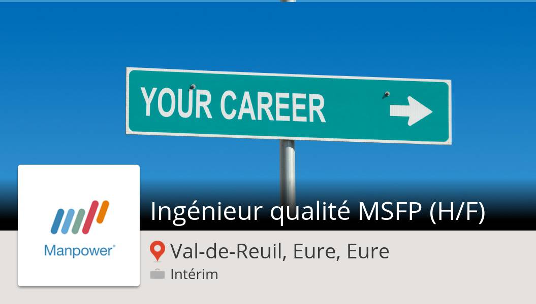 bance_marie's tweet photo. Découvrez ce #job : #Ingénieur #qualité MSFP (H/F) chez #ManpowerFrance (#ValdeReuilEureEure) https://t.co/pMgfaHxlth https://t.co/0oDyA17290