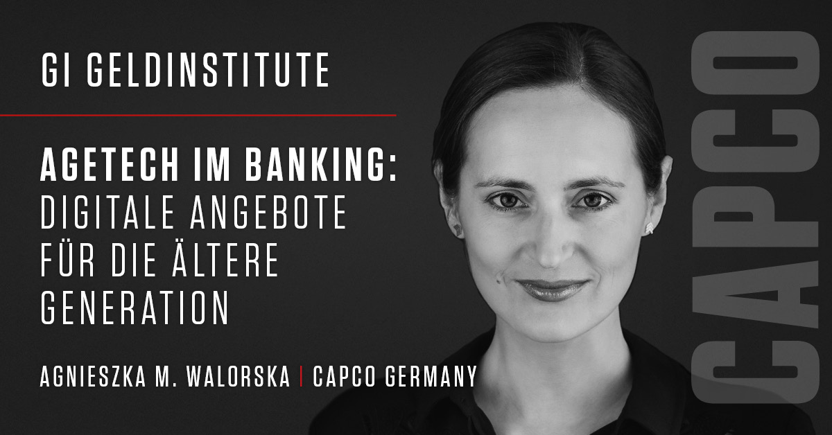 CapcoEd's tweet photo. Digitales #Banking ist nicht erst seit der #Pandemie voll im Trend. Doch die Online-Euphorie droht insbesondere ältere Kunden abzuhängen. @agaw erläutert für gi Geldinsitute wie es gelingen kann, auch Senioren für die neuen Kanäle zu interessieren: https://t.co/THDFJX4C8C https://t.co/GzlUuzDPbN