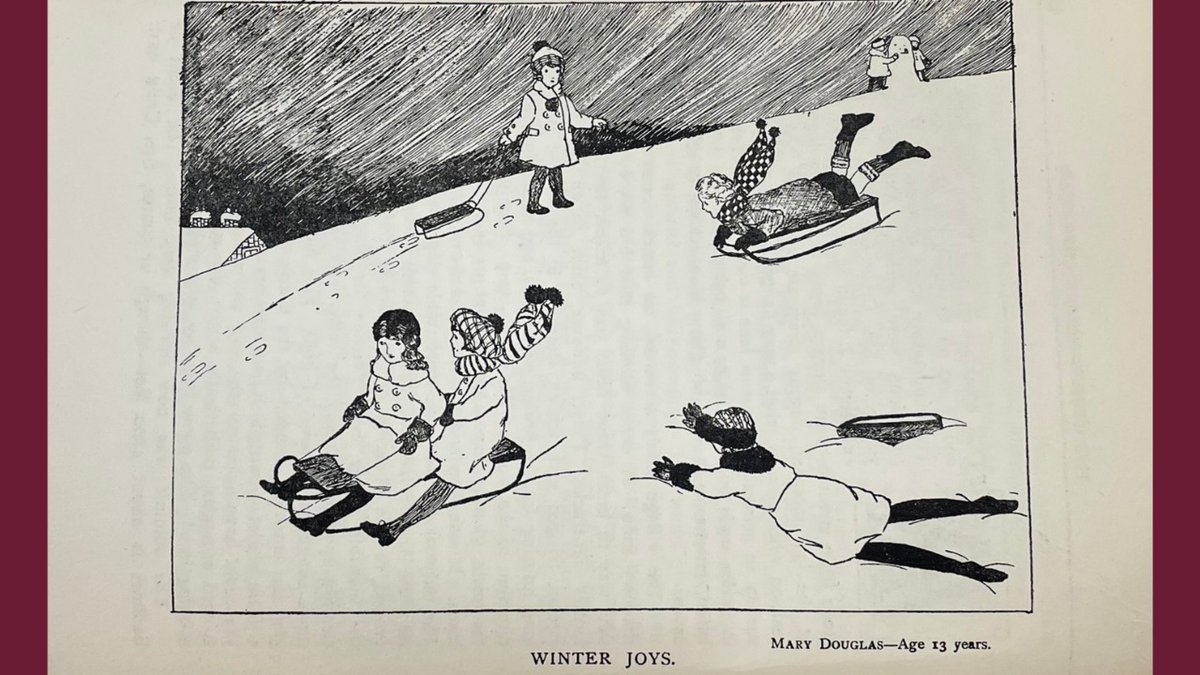 GWC_News's tweet photo. ❄️ I'm dreaming of a white Christmas... ❄️ ⛄
Here's a drawing of a few George Watson’s Ladies’ College girls enjoying the snow in 1924.
#SchoolWinter #FromtheArchives @SchoolArchives1 https://t.co/WL3TrLcWt6
