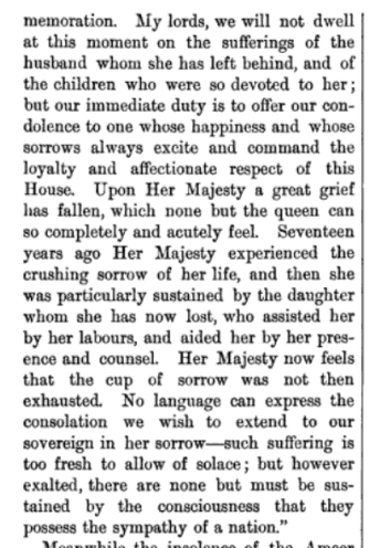 1/ OTD in 1878 Lord Beaconsfield--Benjamin Disraeli--officially announced the death of Princess Alice to the house of Lords in one of the most emotional moments in the House during the 19th Cent. Disraeli assumed--wrongly as it turned out--that most of the peers already knew