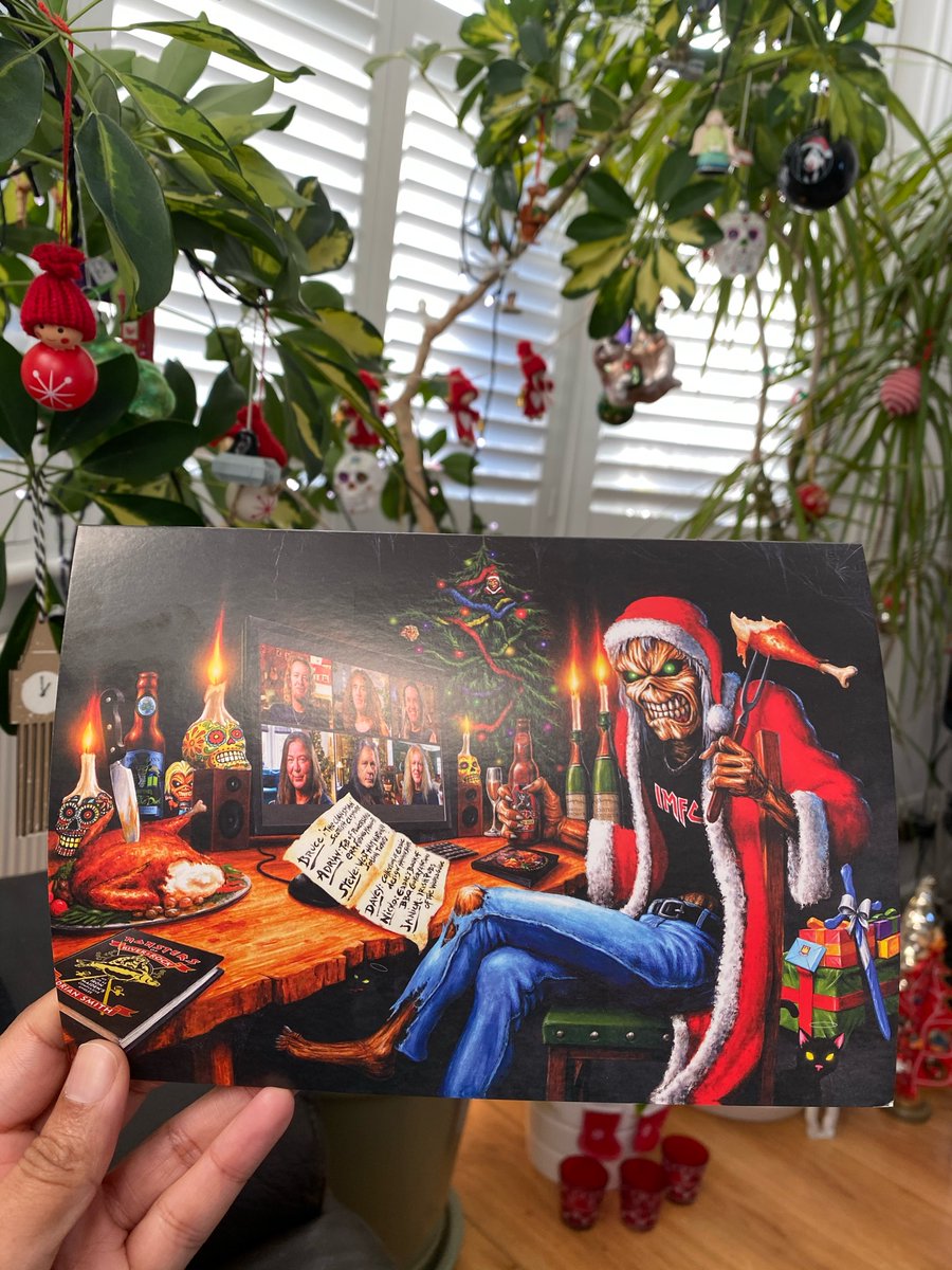 DeepaPops's tweet image. Thanks for the seasons greetings @IronMaiden &amp;amp; Eddie🤘🏾🎄