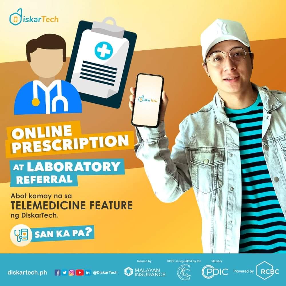 RHEMUELIGHTSOFC's tweet photo. Magpapasko na, stay healthy and safe! Dito sa #DiskarTechApp uso ang online prescription, consultation at laboratory referral! San ka pa?
Download na dis:
Play Store: https://t.co/aX1XHlBFWn
App Store: https://t.co/3GsBiWil8C
#DiskarTechByRCBC #DiskarTech #AppNatinTo
#DJLoonyo https://t.co/9FoTtqeuNB