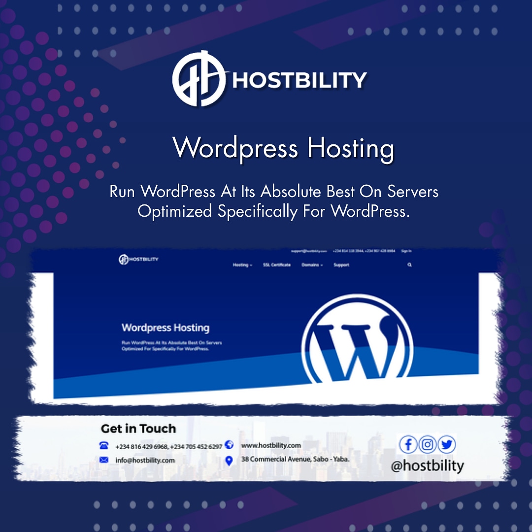 CourtevilleLtd's tweet photo. Run WordPress at its absolute best on servers optimized specifically for wordpres, only with @hostbility. #Webhosting 
#Hostbility #Courtevillepeople #BestPlaceToWork2020 https://t.co/UWoT7c2fYt