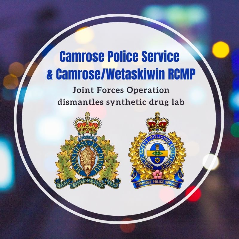 Members of the Camrose Police Service and Wetaskiwin RCMP Crime Reduction Unit initiated a joint drug investigation which resulted in the identification of a clandestine drug lab. <a href="/RCMPAlberta/">RCMP Alberta</a>  facebook.com/camrosepolices…
