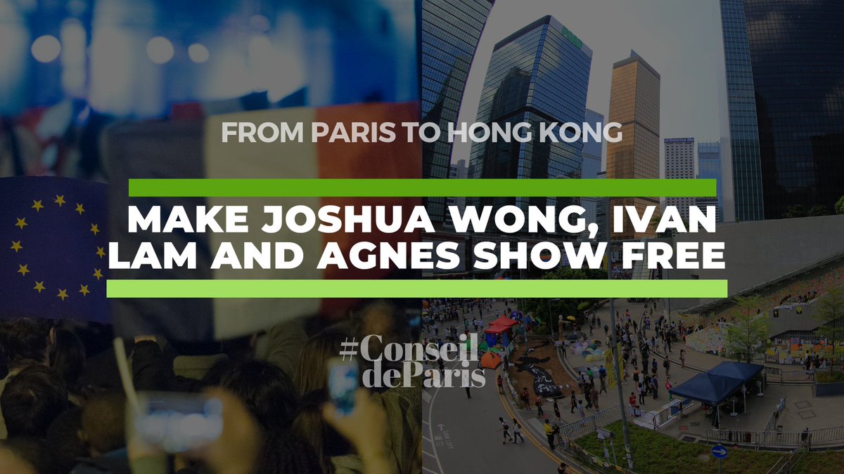 ThinkAntigone's tweet photo. Aujourd'hui, la Mairie de Paris a apporté son soutien à @chowtingagnes, @joshuawongcf, Ivan Lam ainsi que l'ensemble de leurs amis emprisonnés pour avoir milité pour la démocratie à #HongKong. https://t.co/6dl9WZ26hV