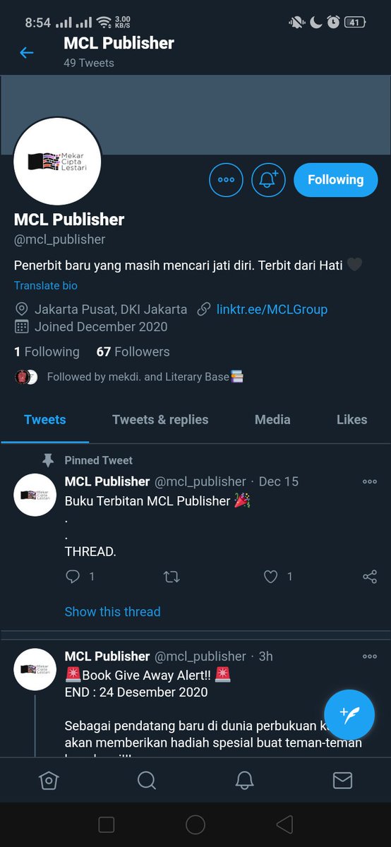keburuhujan_'s tweet photo. @mcl_publisher Done. Mengajak kalian ikut serta 🙌 @ovichboi @aeri_8412 @voldemolive @lxuminaire @almira_rra
#mclpublisher https://t.co/TAbXfxJEb5