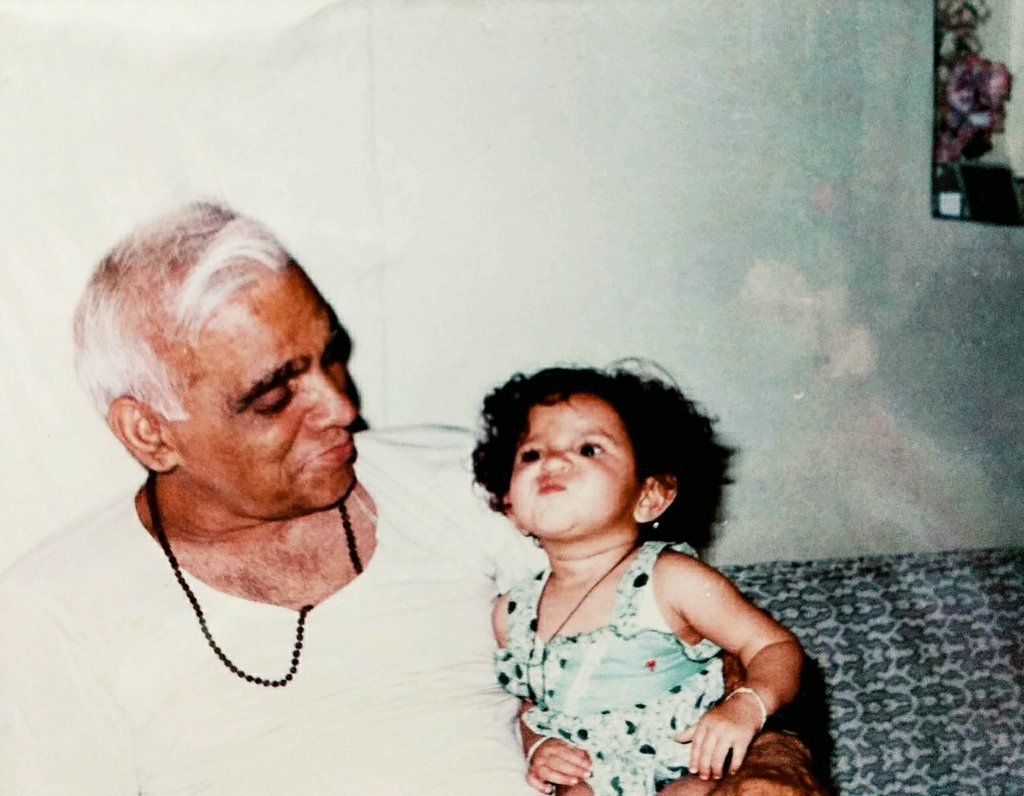 Aparajita_2018's tweet photo. Throwback to a time when Nana-Nani were the Centre of my world, and vice -versa. https://t.co/magaOWcSpO
