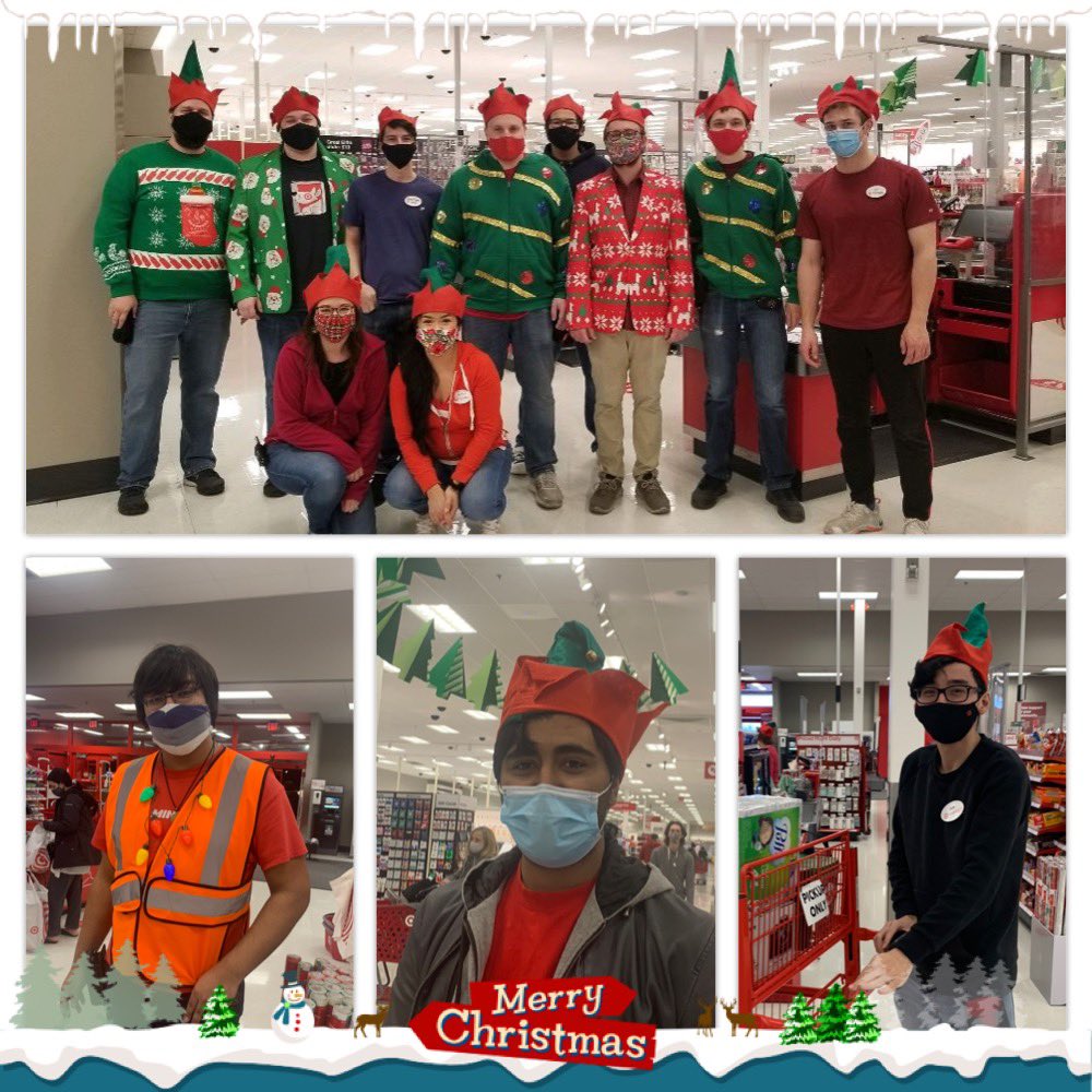 TCrystallake's tweet photo. Sorry, Coco Chanel. Your rules are too hard to follow. On Holiday Accessory Day, to take off the last thing you've put on was just too difficult🤣 🎄🎅🏼⛄️🤶🏾 #spiritweek #target #christmas @stevecrawford22 @Jfofana16 https://t.co/Tx4I4P84gA