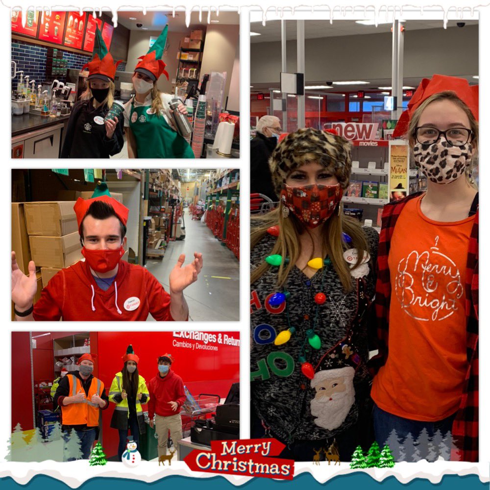 TCrystallake's tweet photo. Sorry, Coco Chanel. Your rules are too hard to follow. On Holiday Accessory Day, to take off the last thing you've put on was just too difficult🤣 🎄🎅🏼⛄️🤶🏾 #spiritweek #target #christmas @stevecrawford22 @Jfofana16 https://t.co/Tx4I4P84gA