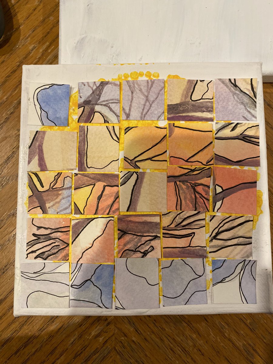 jlschuster827's tweet photo. I screwed up a #watercolorpainting so I made it a #collage . See the remnant of a #sunrise ? #doover #tryagain #learning https://t.co/5Jx2Mgw3fF