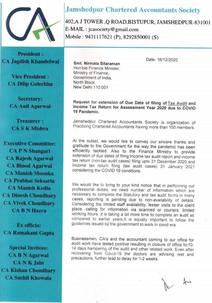 AnilAga79826402's tweet photo. Respected Madam,
Please extend due dates of December 2020 to March 2021.The letter as below has already been submitted to your honourable Office.@nsitharaman @ianuragthakur @IncomeTaxIndia @cbic_india @FinMinIndia https://t.co/FBqg5verJ8