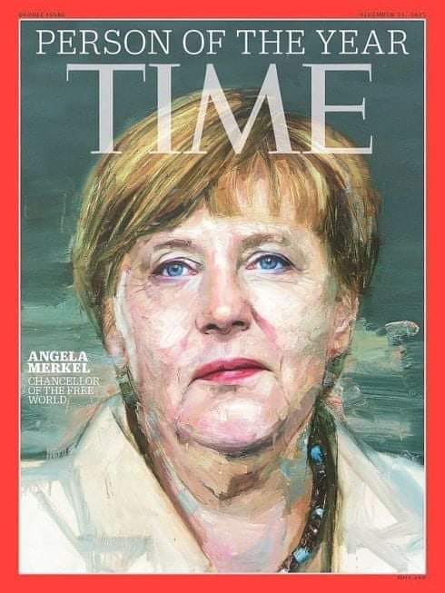 GezginGocasinan's tweet photo. Time Dergisi, Angele Merkel'i;
“Şahsi menfaate ve zorbalığa taviz vermediği için, dünyada az bulunan ahlaki liderlik gösterdiği için” "Yılın Siyaset Lideri" seçti....
Almanya Merkez Bankası'nda 900 Milyar Euro fazla para var. https://t.co/Bv52vOmCnC
