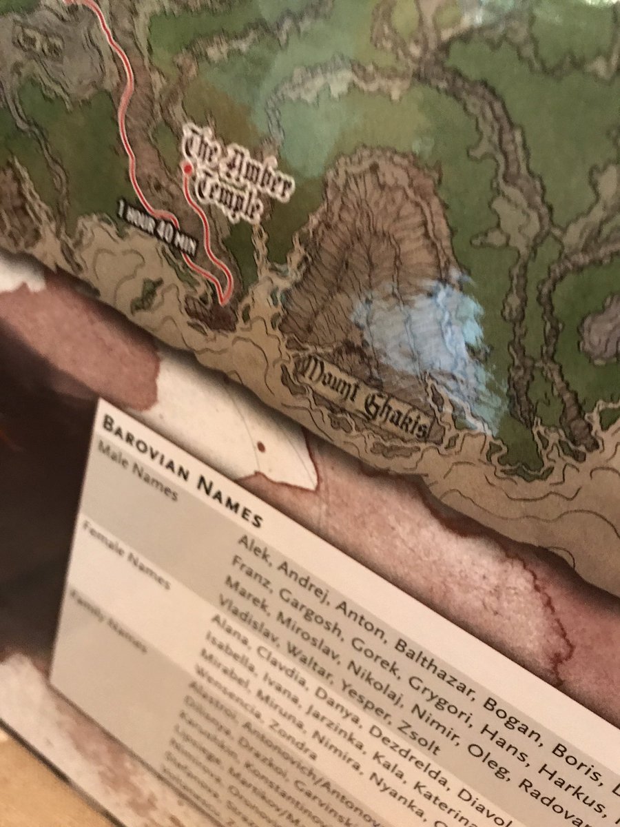 DM Screen is in —portrait—mode. They really want you to hide your secrets. It is specific to this adventure, with tables for names, encounters, a map, etc.