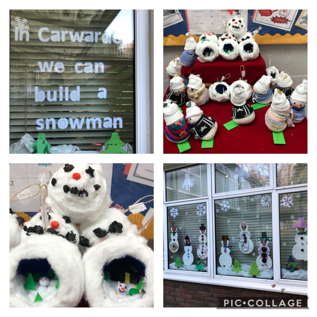 CarwardenHouse's tweet photo. Fantastic fun with the class task to build a snowman. https://t.co/dIOx7PQI4T