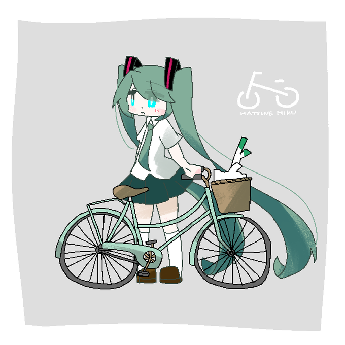 「自転車 全身」のTwitter画像/イラスト(古い順)