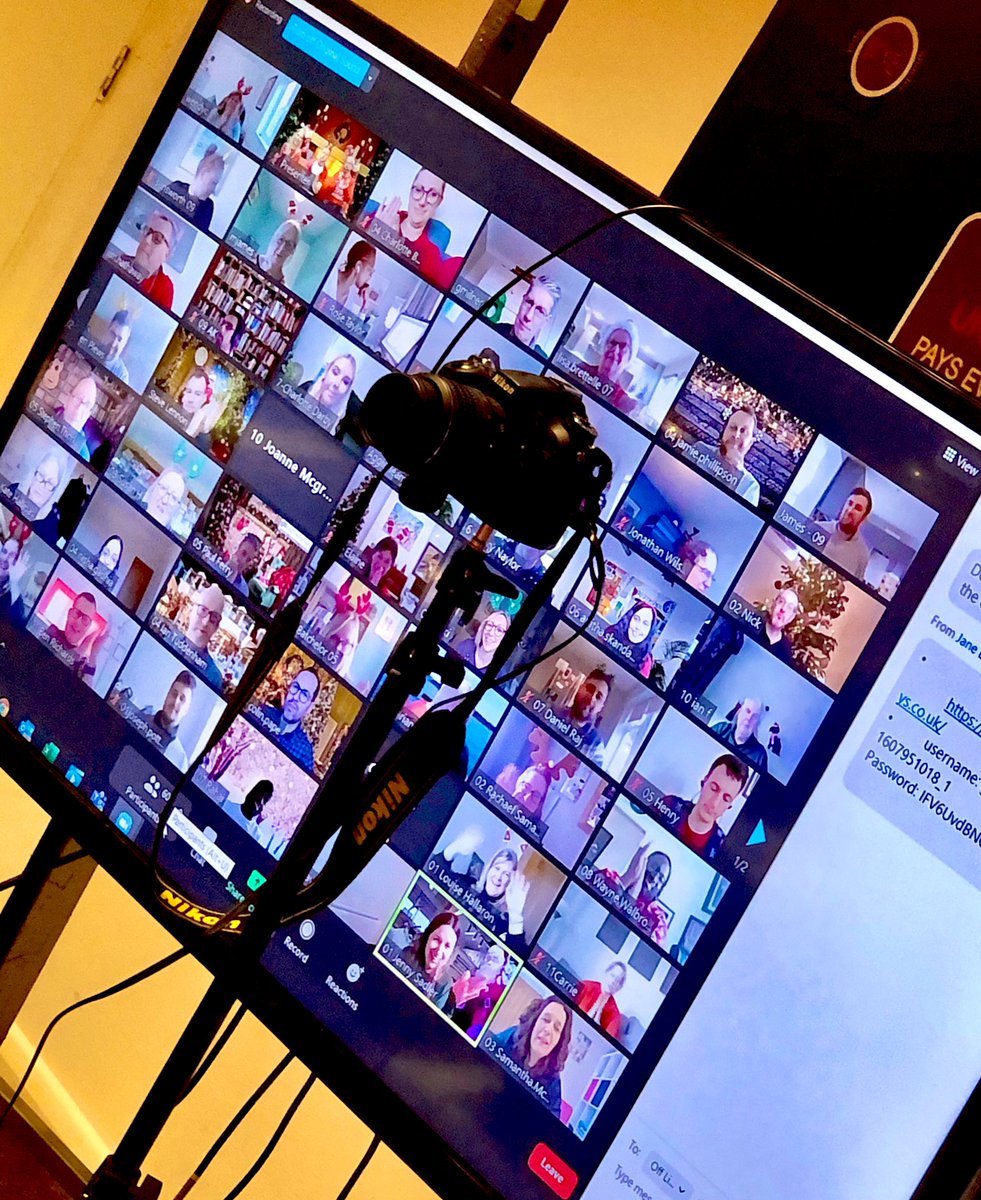 abstract_news's tweet photo. Celebrating our last #Virtual #Christmas party of 2020 🥳! Everyone getting into the #festive spirit from home #eventprofs @AbstractVirtual #VirtualFun 🎅🎄 https://t.co/fJ3JSs3Vcl