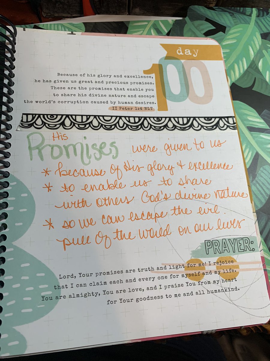 13prayers's tweet image. #standingonthepromises Day 100/100 💯!! I did it! 100 Promises of God. I will treasure this #timeintheword #biblejournalingcommunity #jesusfreak #teamjesus #100daychallenge