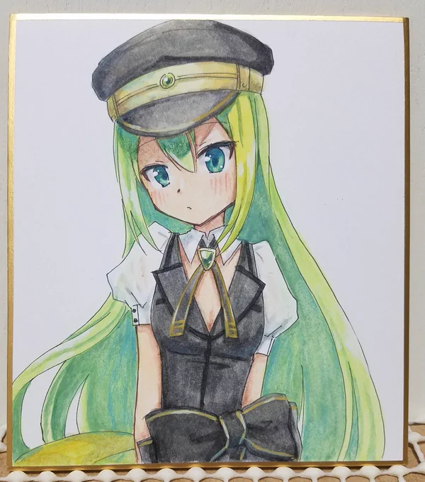 色紙12枚目アリナできました!
これで今回の色紙制作終わりです!
(別ツイートでまとめます) 